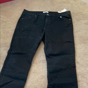 Loft modern straight black jeans